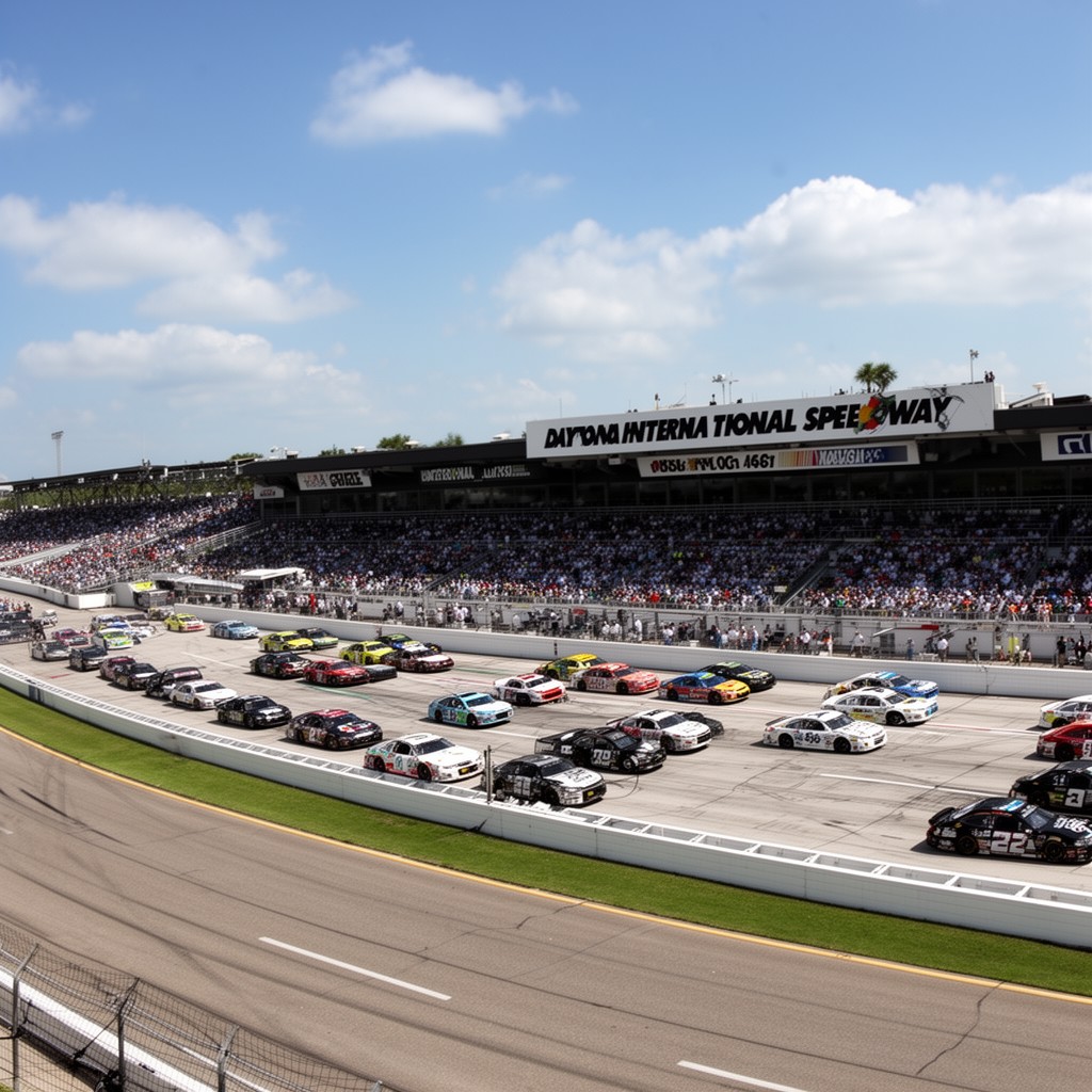 AI-generated illustration of Daytona International Speedway