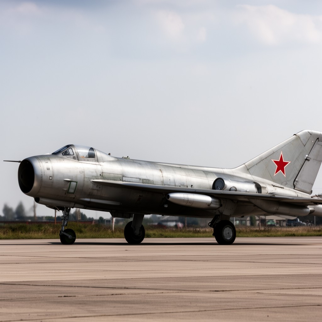 AI-generated illustration of Mikoyan-Gurevich MiG-9