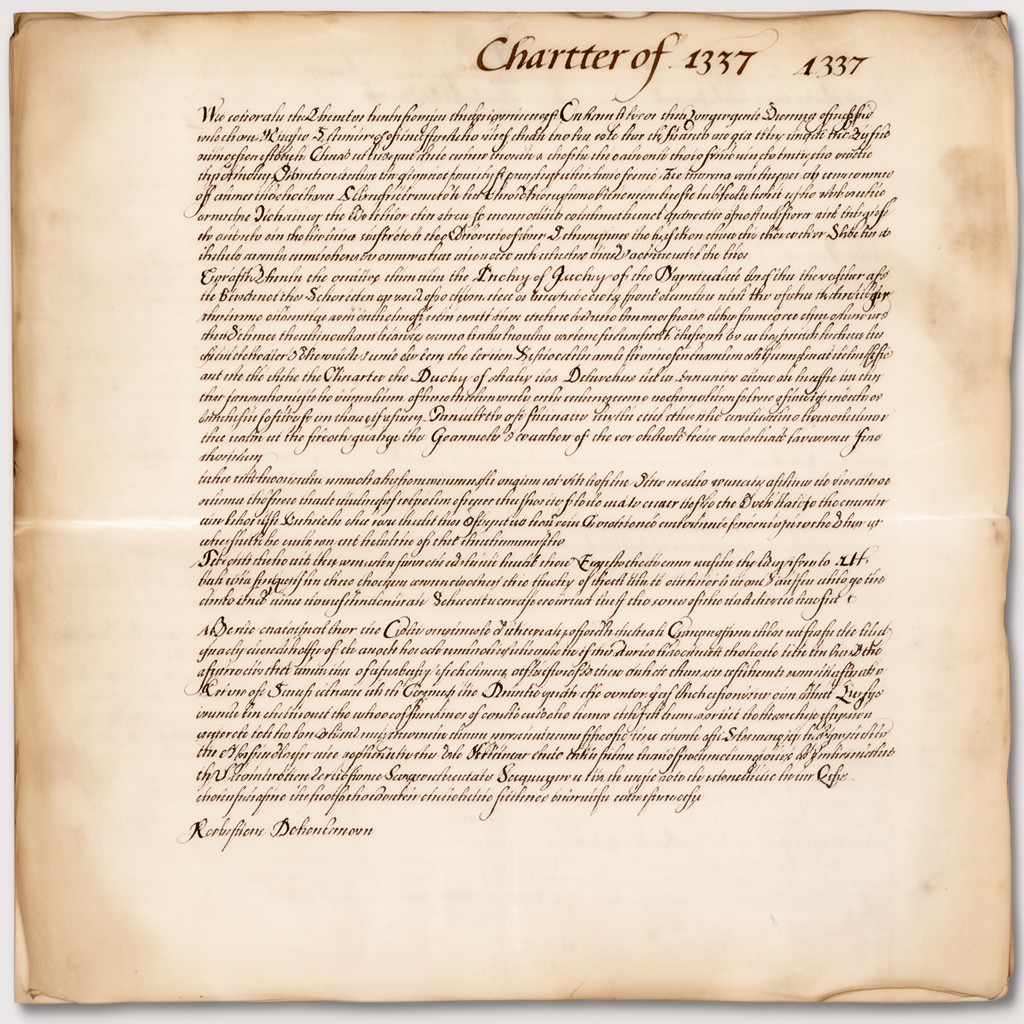 AI-generated illustration of Charter of 1337
