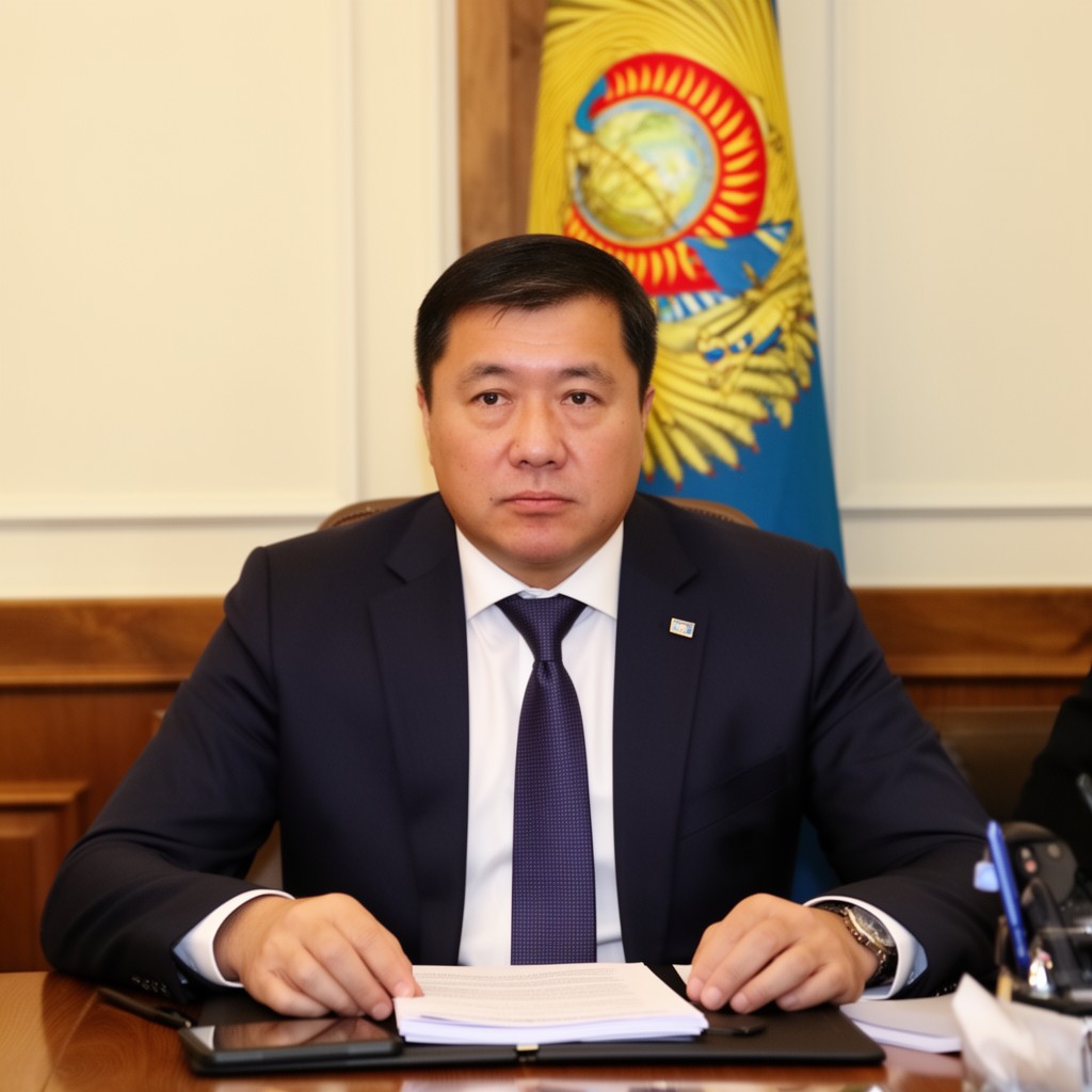 AI-generated illustration of Chairman of the Cabinet of Ministers of Kyrgyzstan