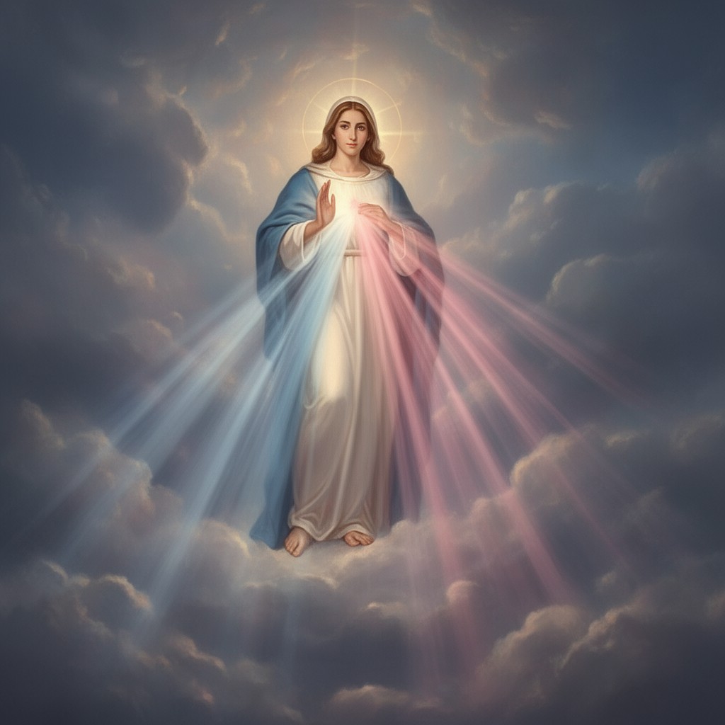 AI-generated illustration of Marian apparitions