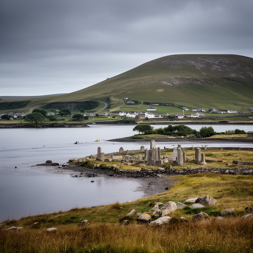 AI-generated illustration of Lindisfarne