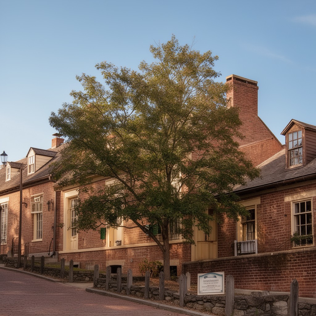 AI-generated illustration of Stockade Historic District