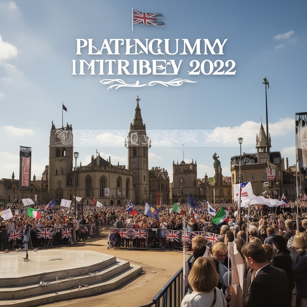 AI-generated illustration of Platinum Jubilee 2022