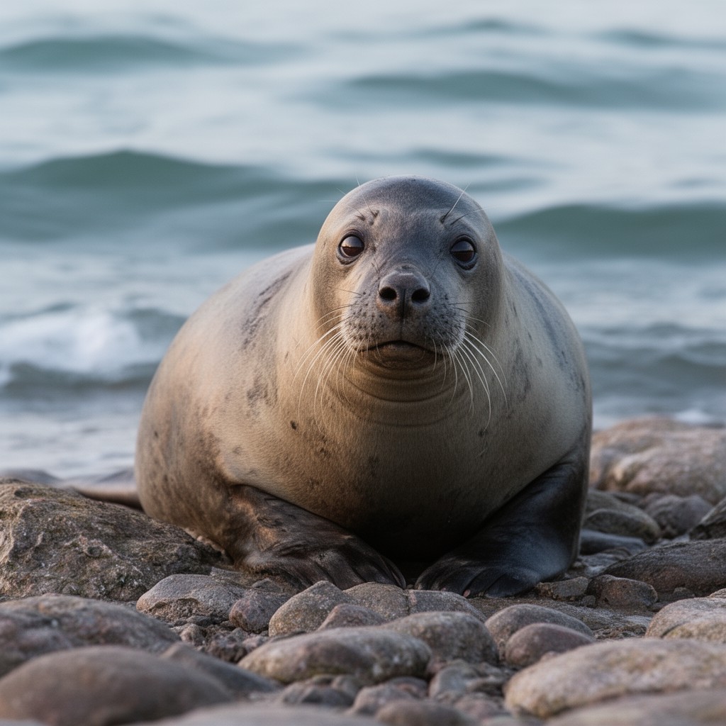 AI-generated illustration of Caspian seal