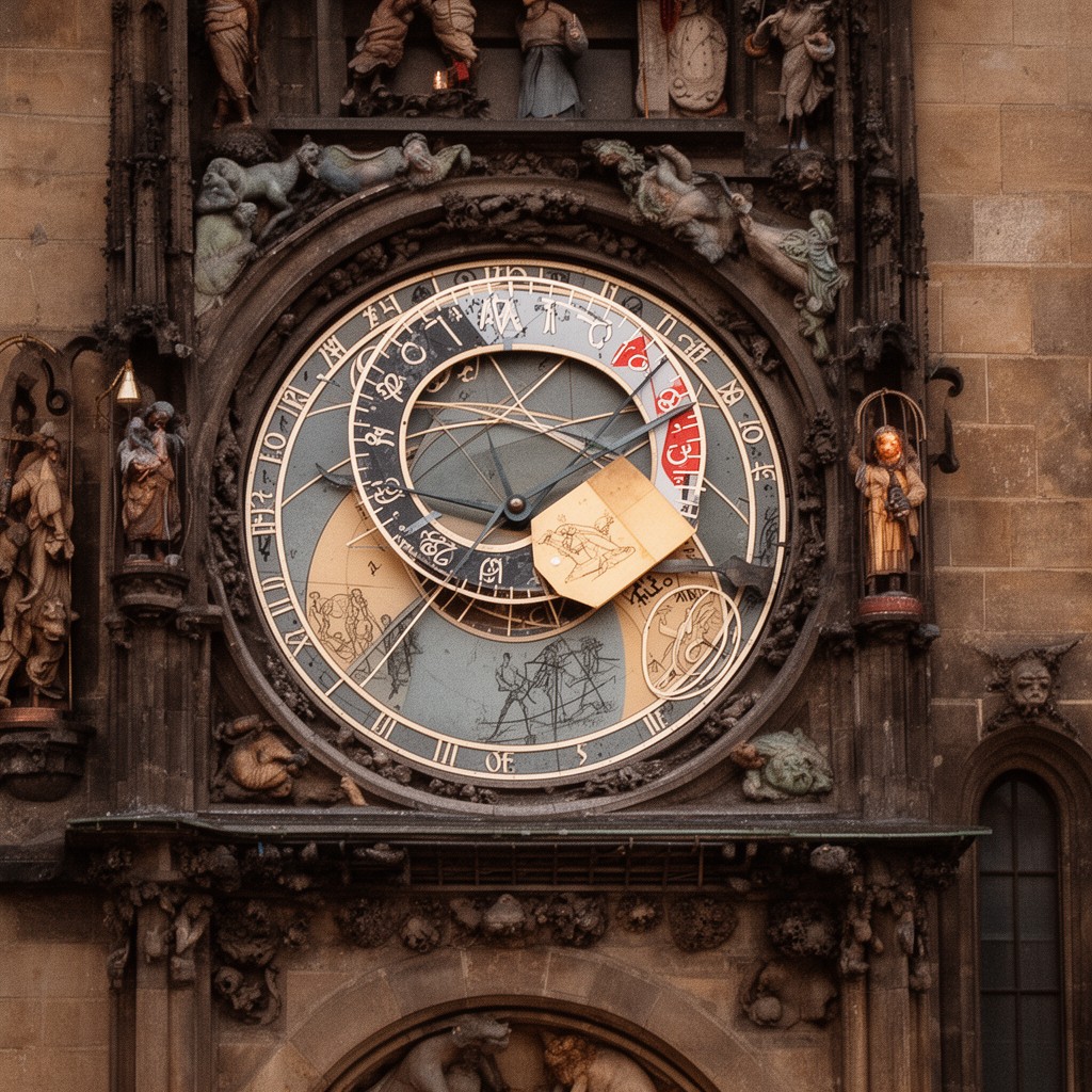 AI-generated illustration of Astronomical Clock
