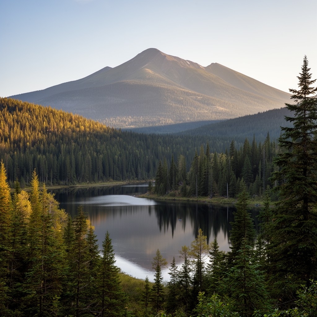AI-generated illustration of Adirondack Mountains