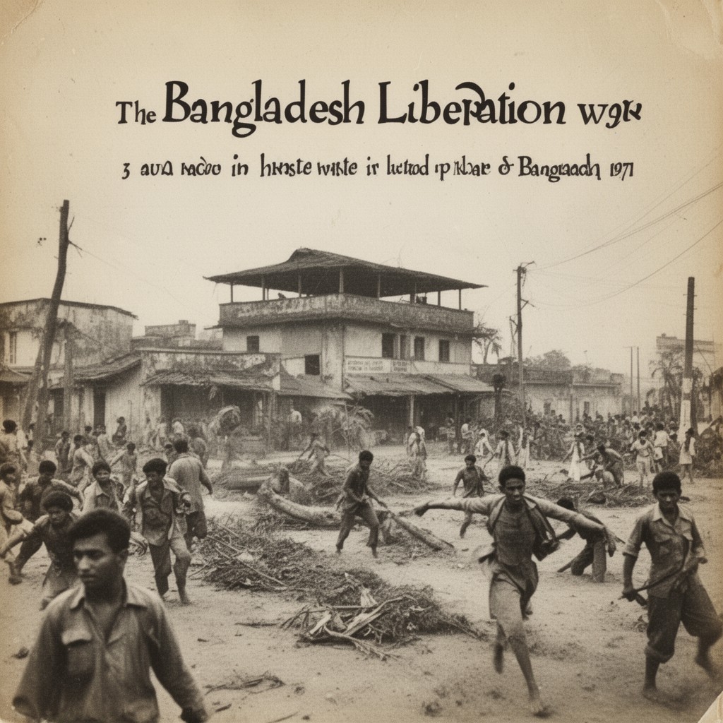 AI-generated illustration of Bangladesh Liberation War