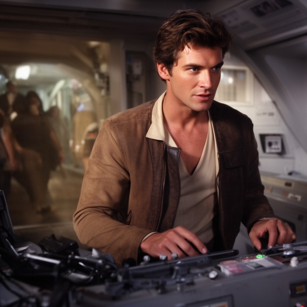 AI-generated illustration of Han Solo