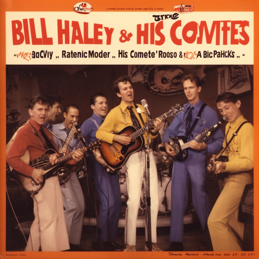 AI-generated illustration of Bill Haley & His Comets