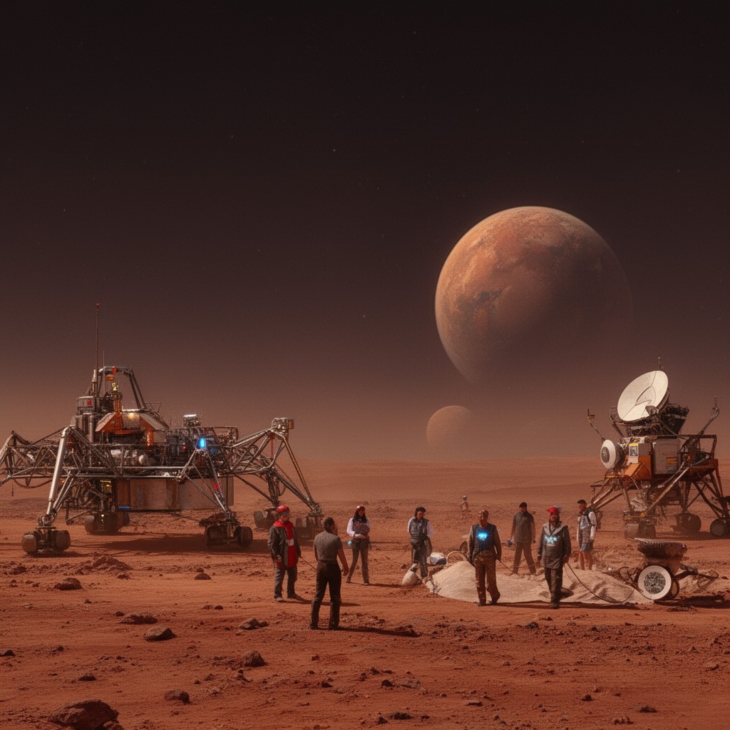 AI-generated illustration of Mars (TV series)