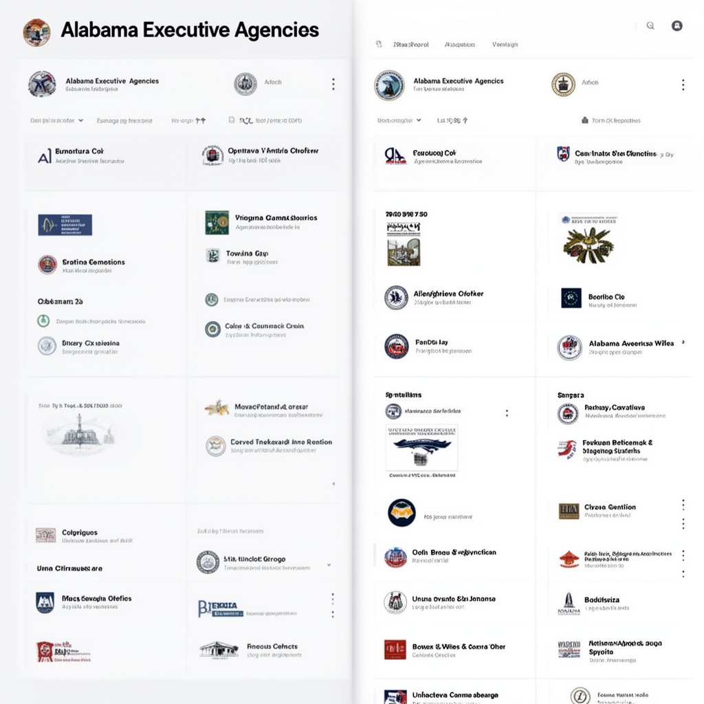 AI-generated illustration of Alabama executive agencies