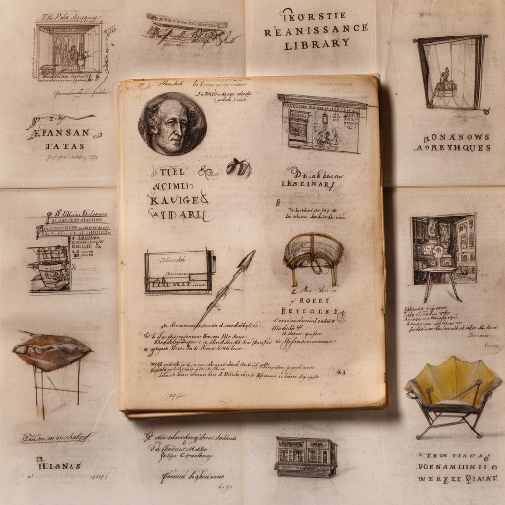 AI-generated illustration of I Tatti Renaissance Library