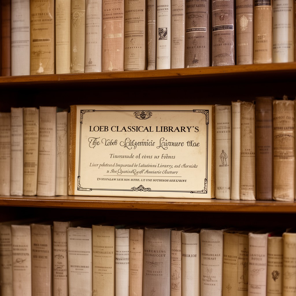 AI-generated illustration of Loeb Classical Library