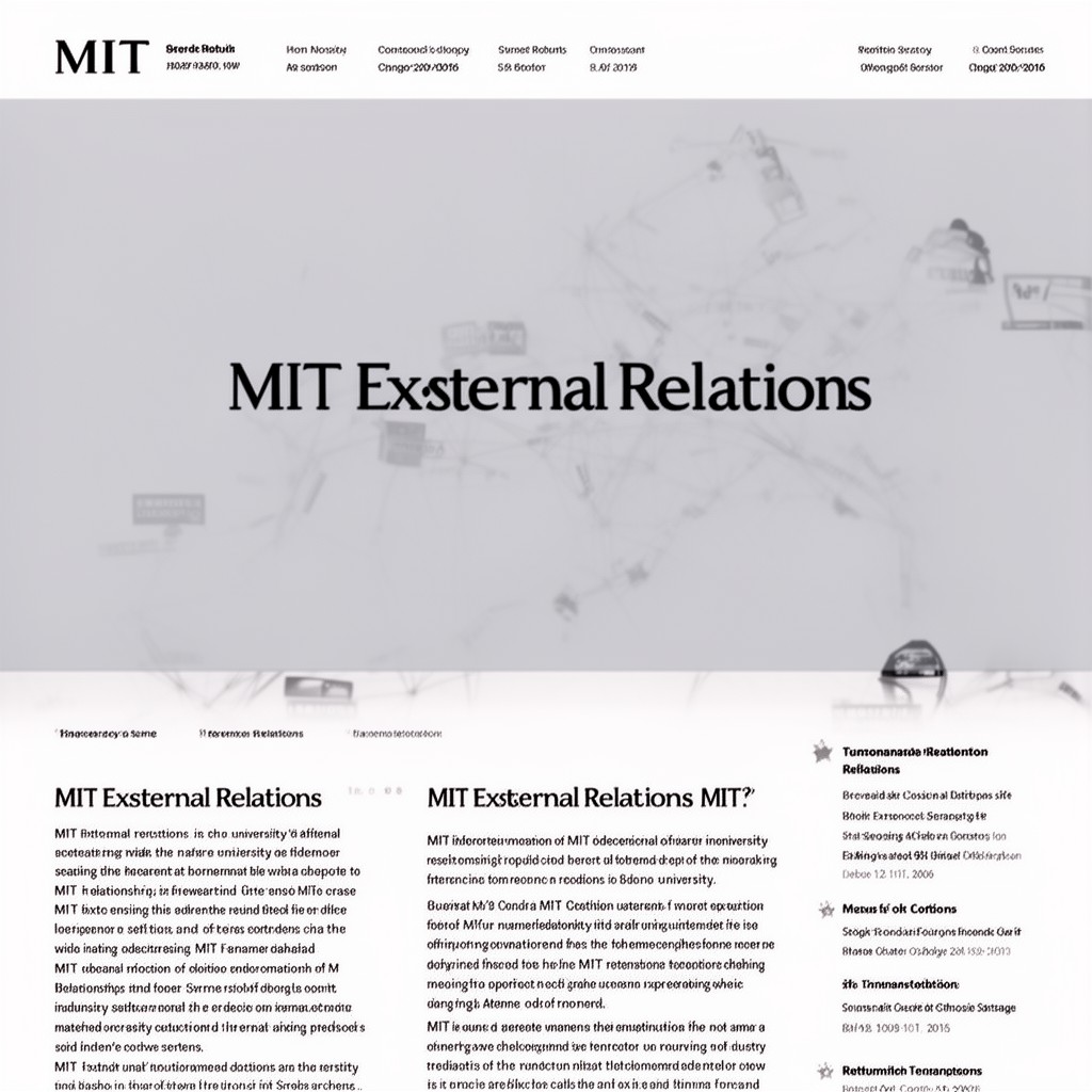 AI-generated illustration of MIT external relations