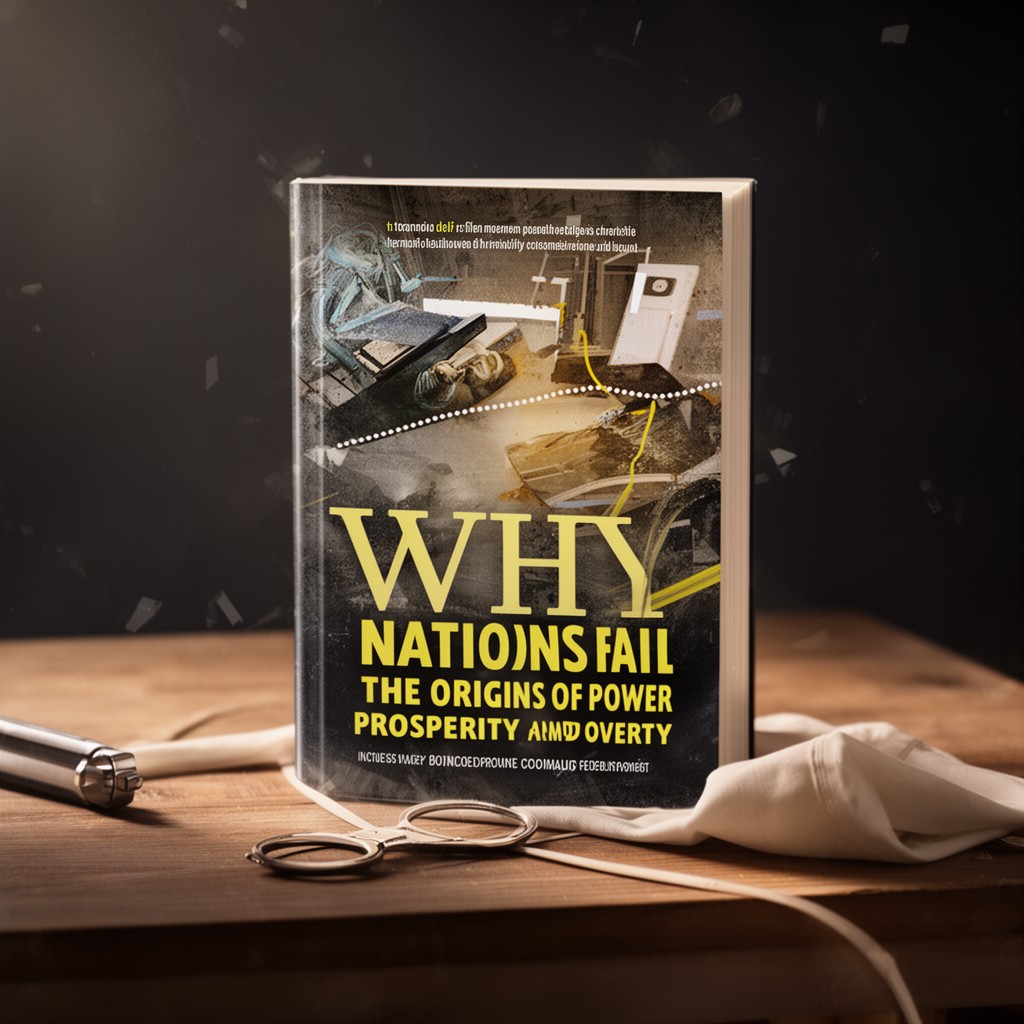 AI-generated illustration of Why Nations Fail: The Origins of Power, Prosperity, and Poverty