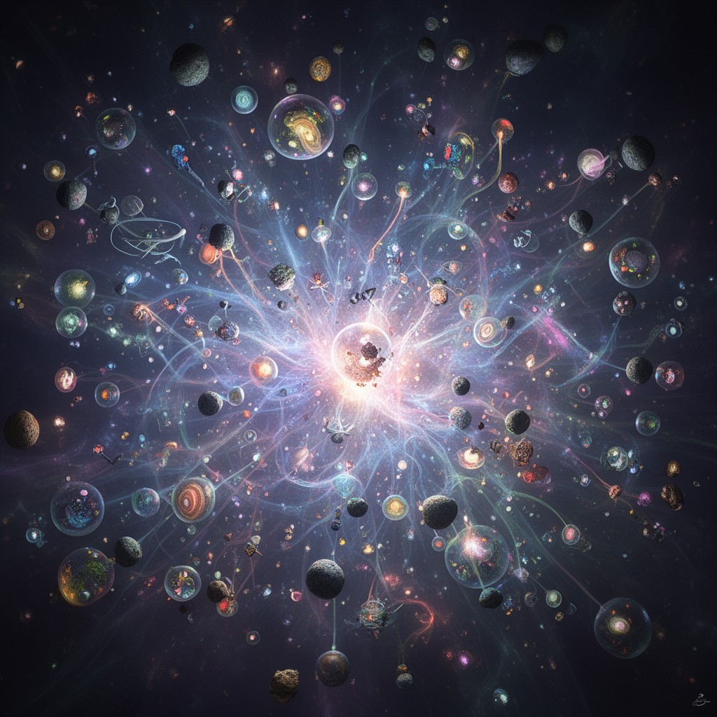 AI-generated illustration of eternal inflation