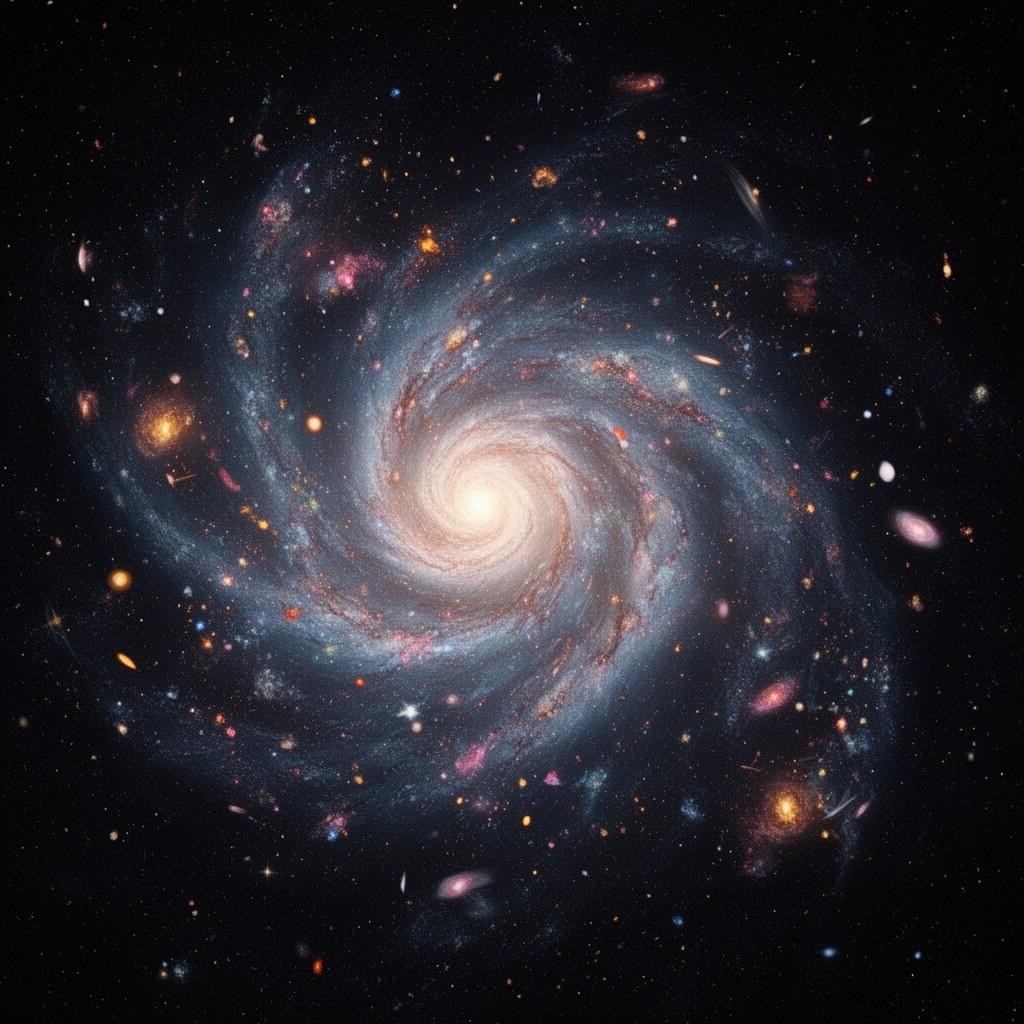 AI-generated illustration of Big Bang cosmology