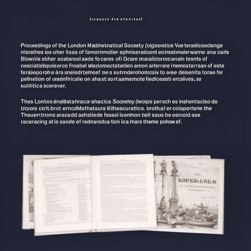 AI-generated illustration of Proceedings of the London Mathematical Society