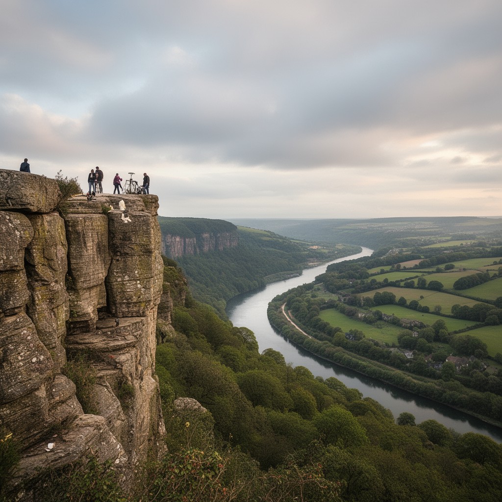 AI-generated illustration of Symonds Yat Rock