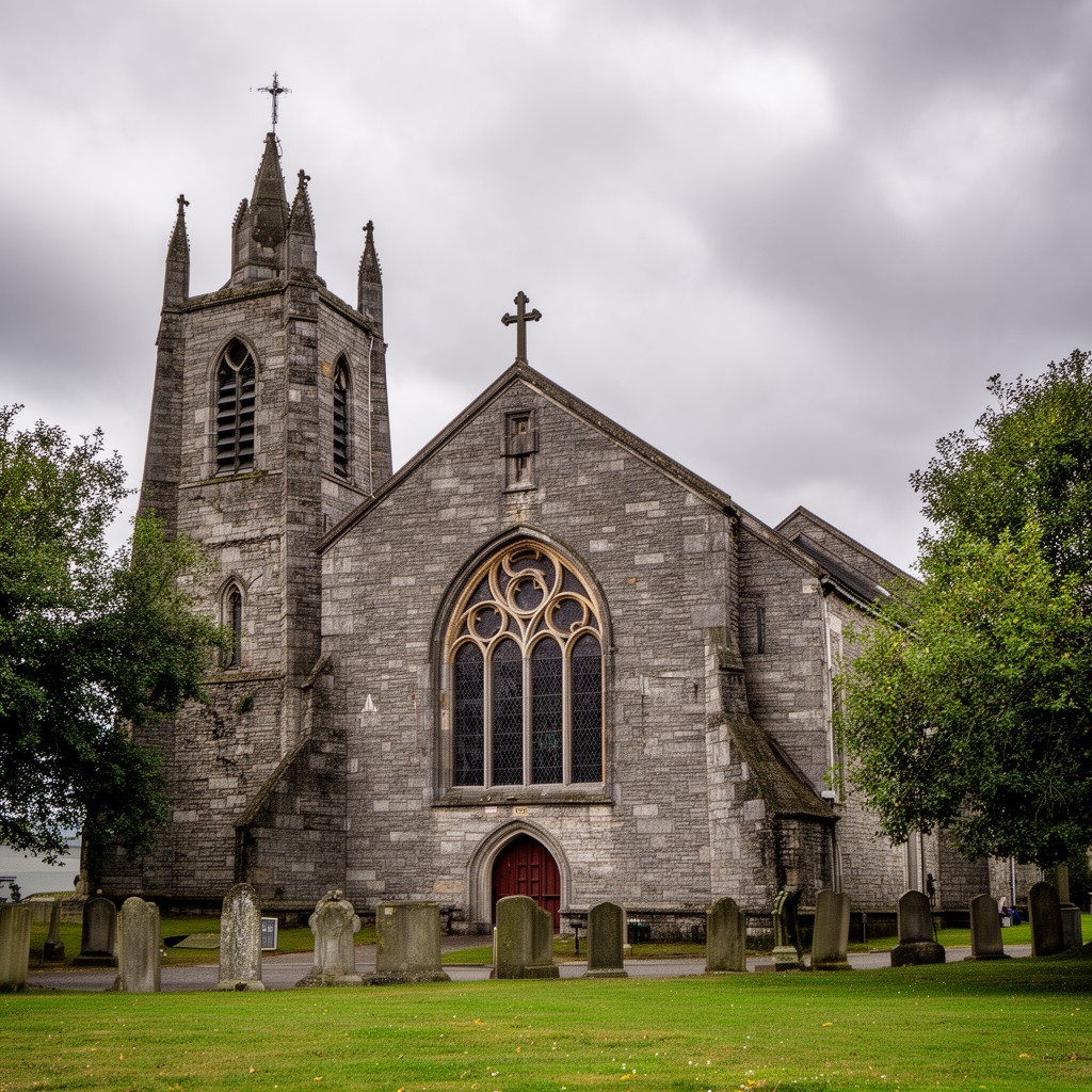 AI-generated illustration of St Michael’s Church, Ballintemple