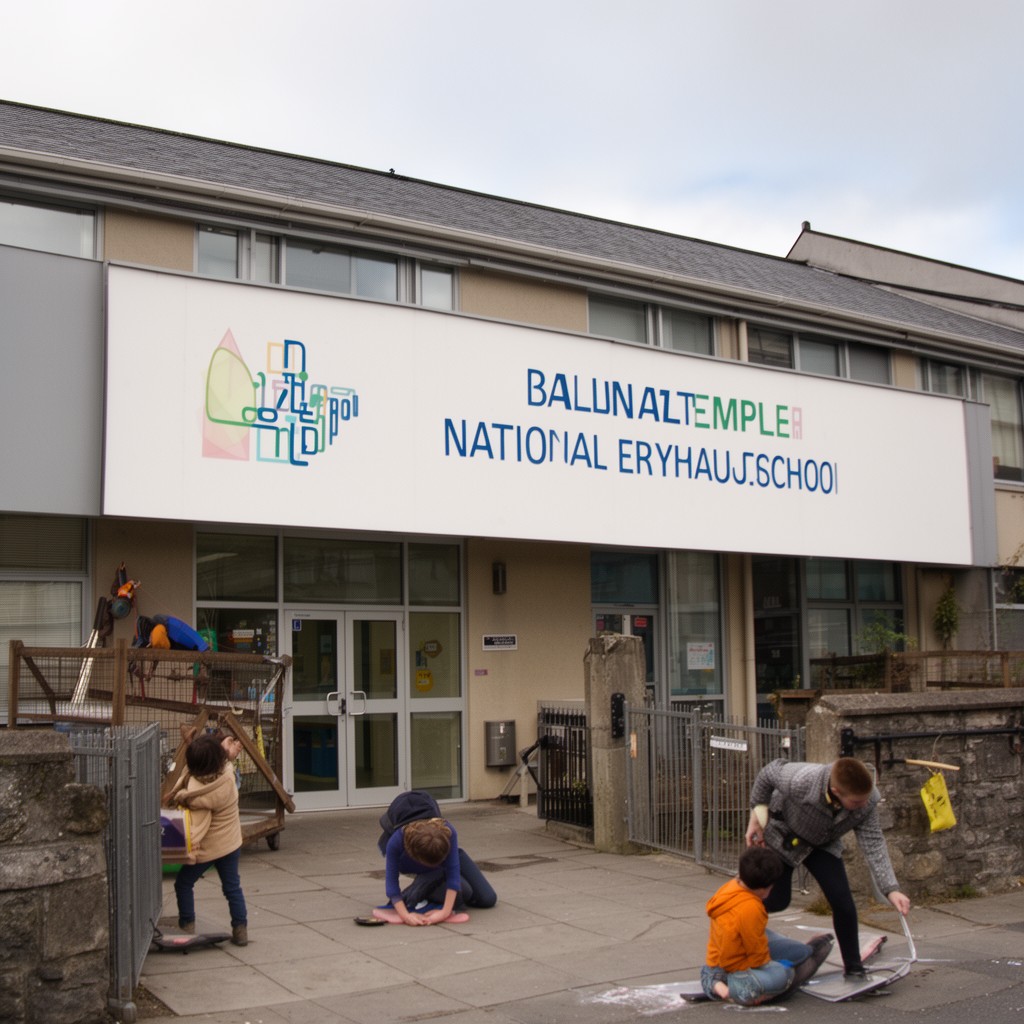 AI-generated illustration of Ballintemple National School