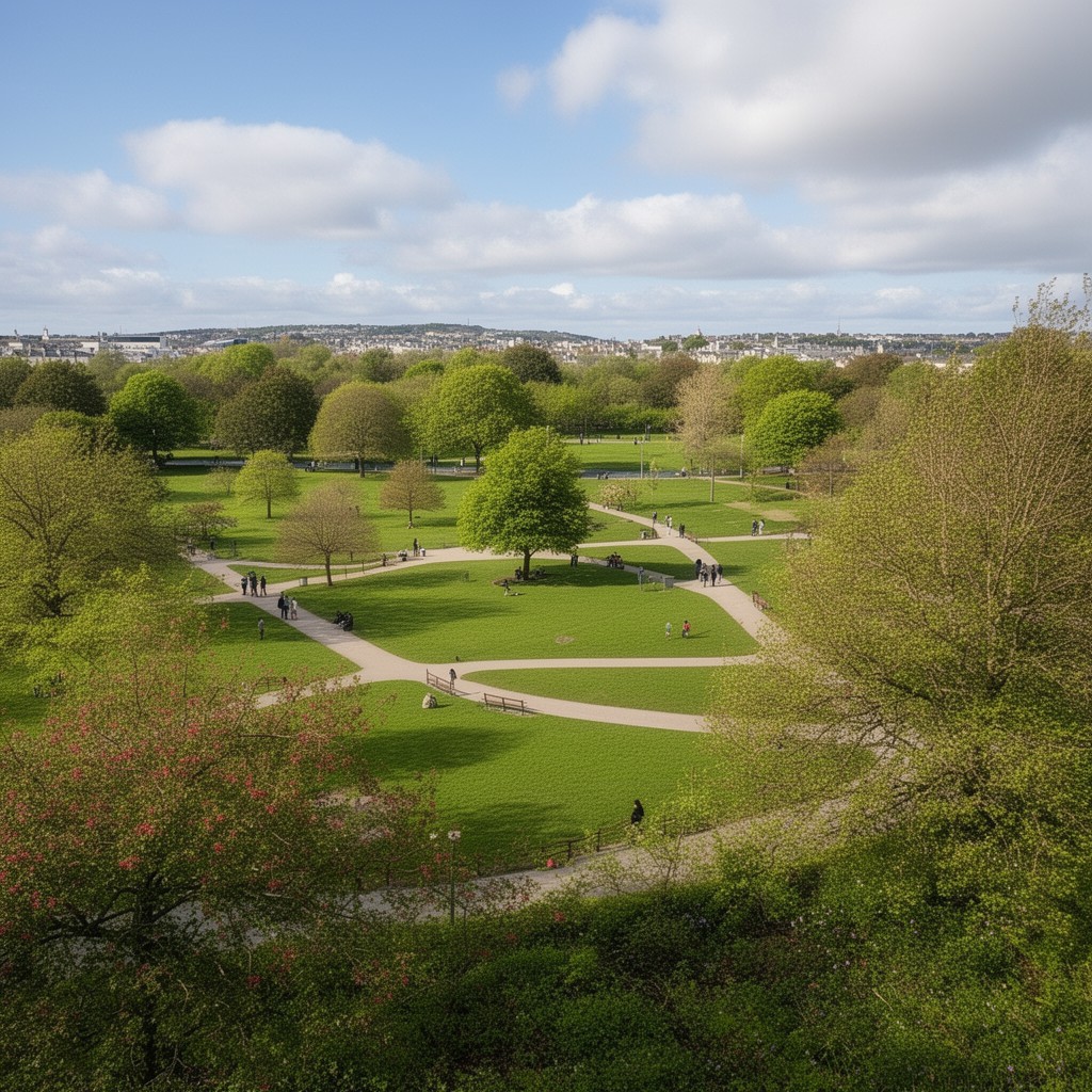AI-generated illustration of Beaumont Park (nearby amenity)
