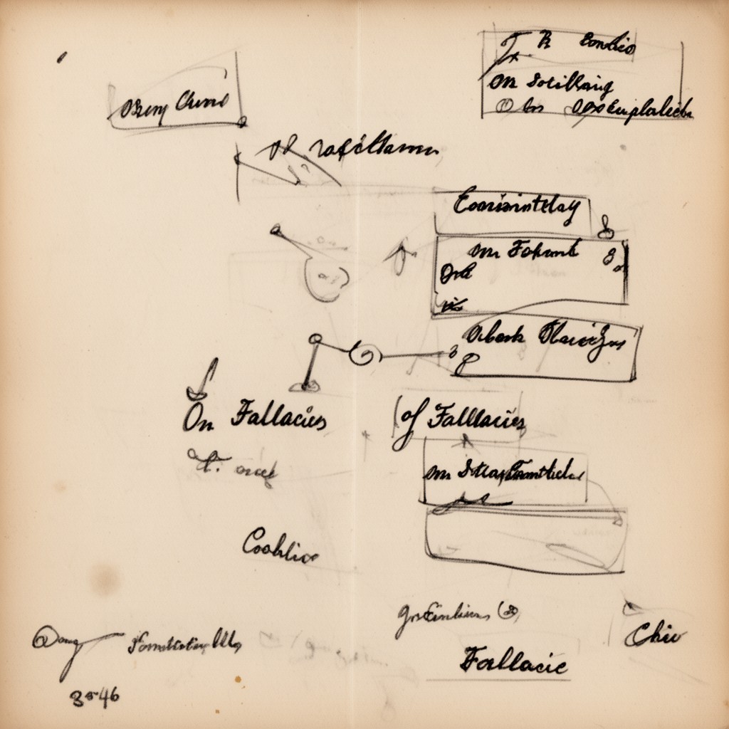 AI-generated illustration of Book V: On Fallacies