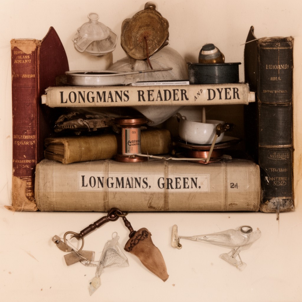 AI-generated illustration of Longmans, Green, Reader, and Dyer