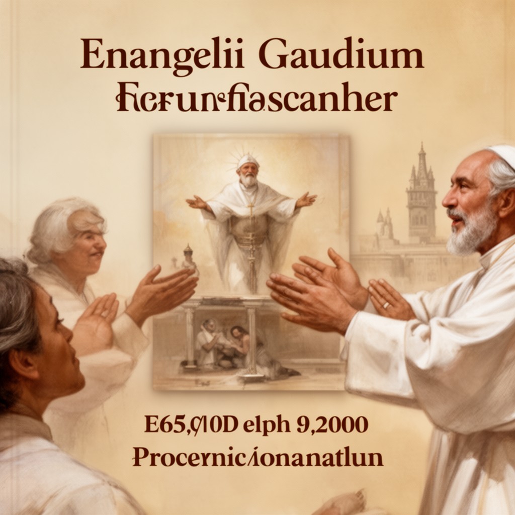 AI-generated illustration of Evangelii gaudium