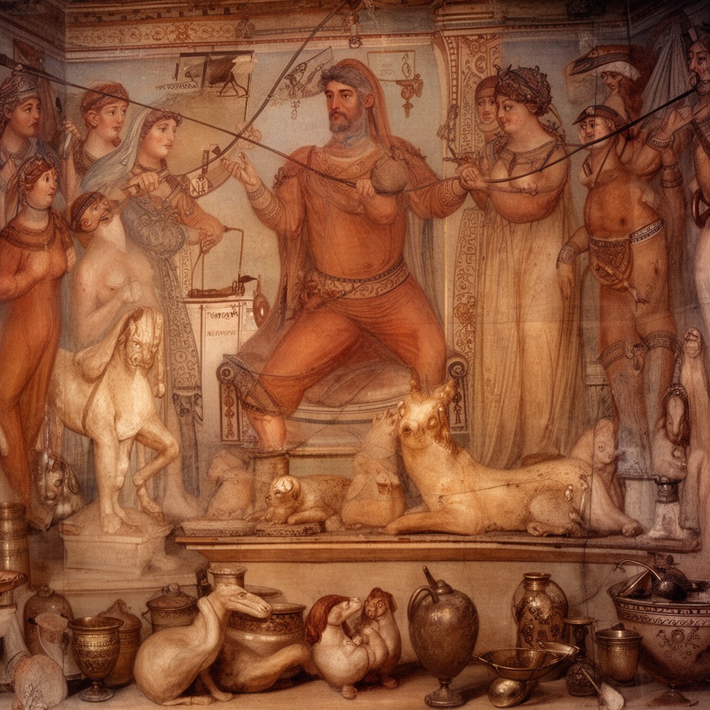 AI-generated illustration of Etruscan art