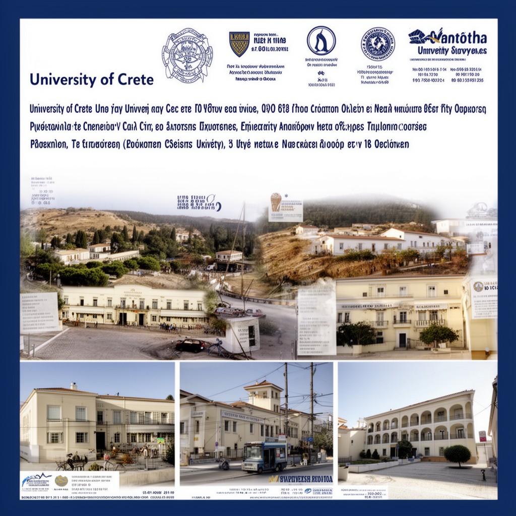 AI-generated illustration of University of Crete