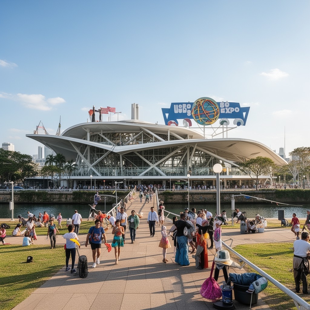 AI-generated illustration of World Expo 88