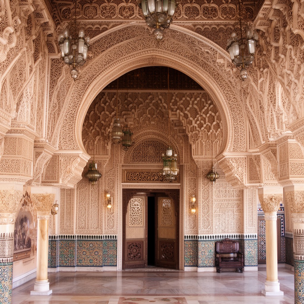 AI-generated illustration of Moorish Revival
