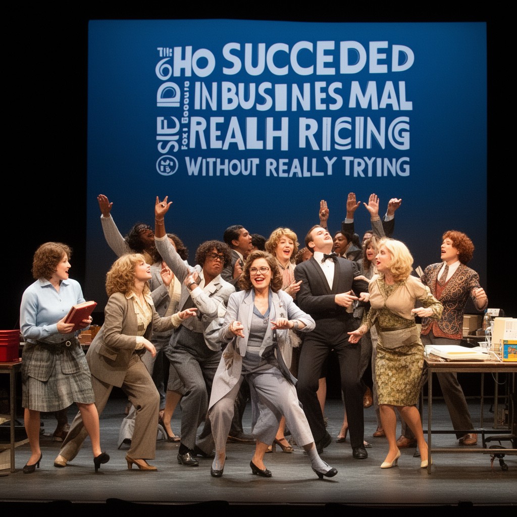 AI-generated illustration of How to Succeed in Business Without Really Trying (revival)
