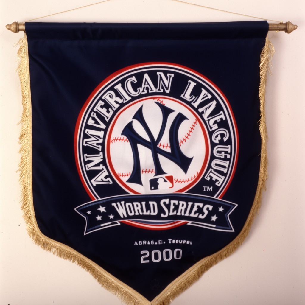 AI-generated illustration of American League pennant 2000
