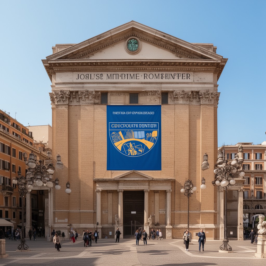 AI-generated illustration of John Felice Rome Center
