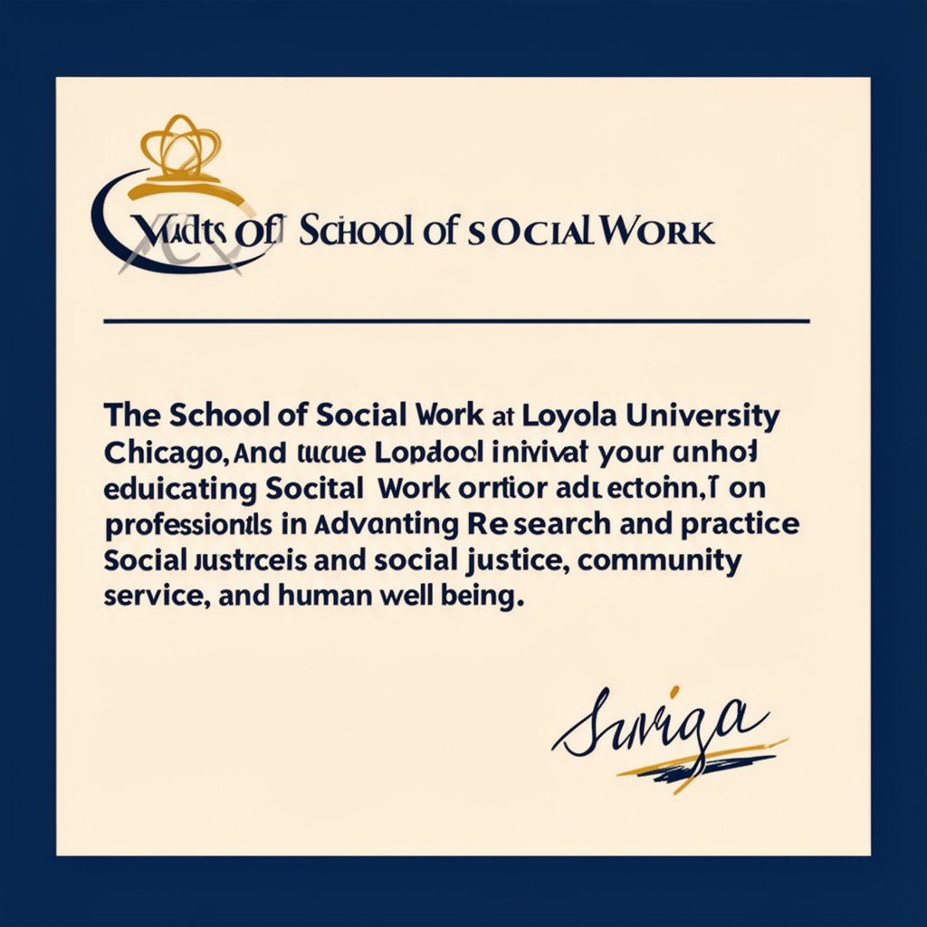 AI-generated illustration of School of Social Work