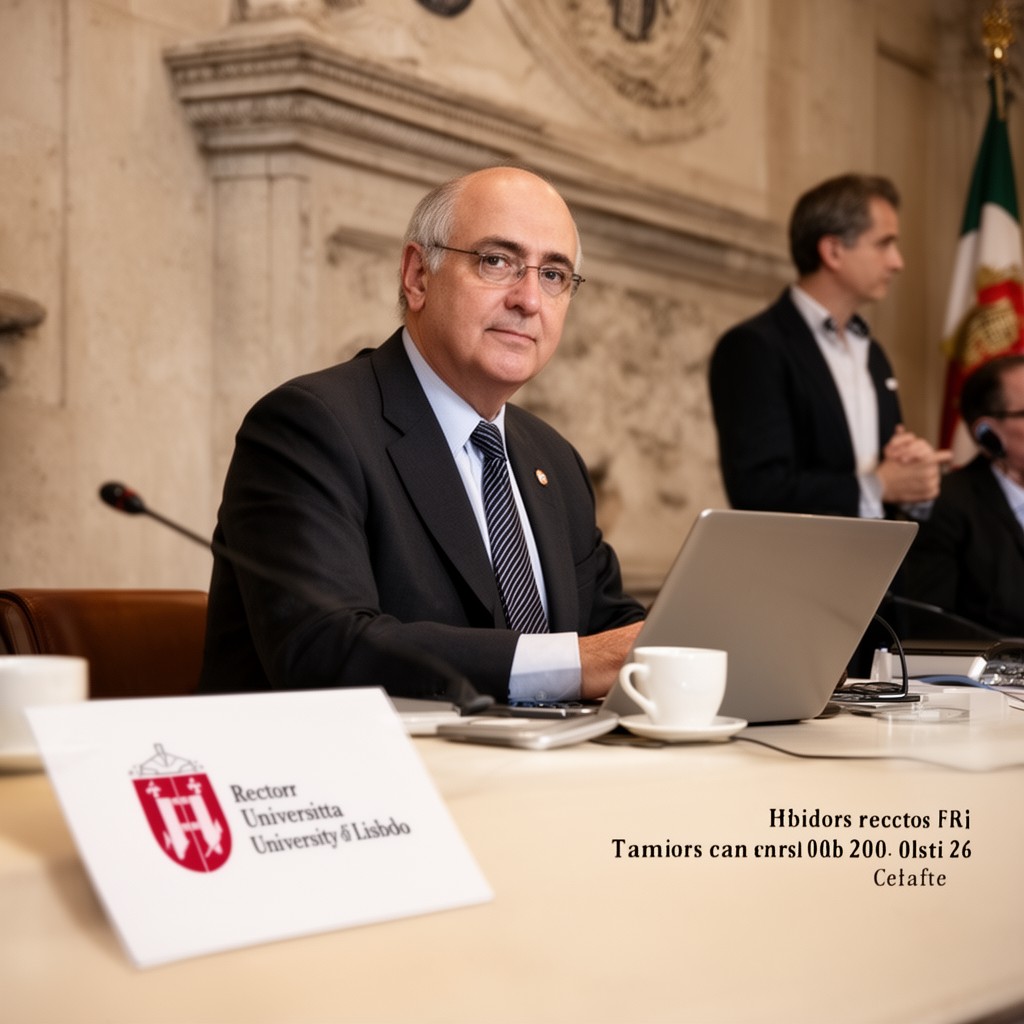 AI-generated illustration of Rector of the University of Lisbon