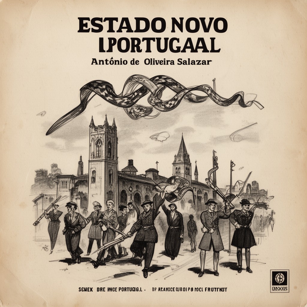 AI-generated illustration of Estado Novo (Portugal)