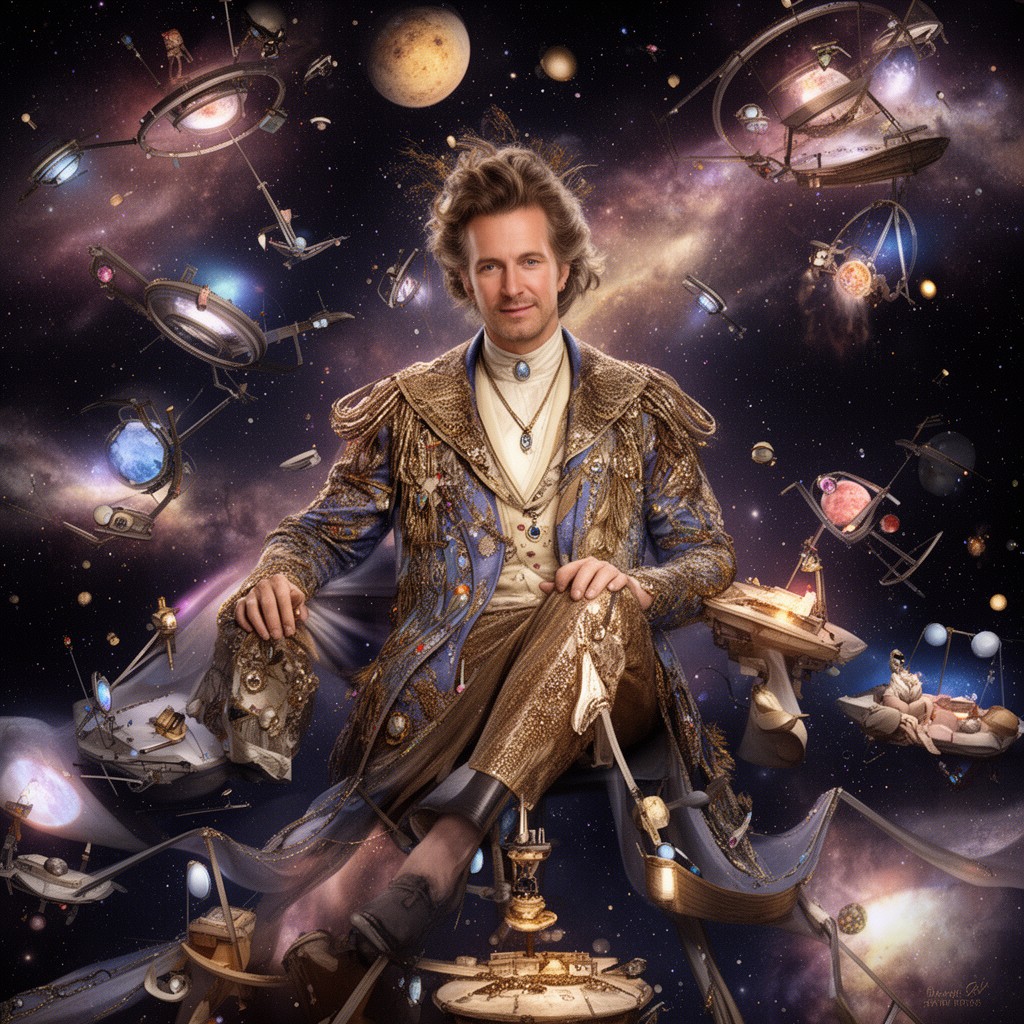 AI-generated illustration of President of the Galaxy