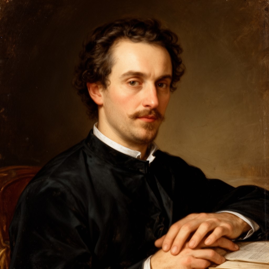 AI-generated illustration of Antoine Galland
