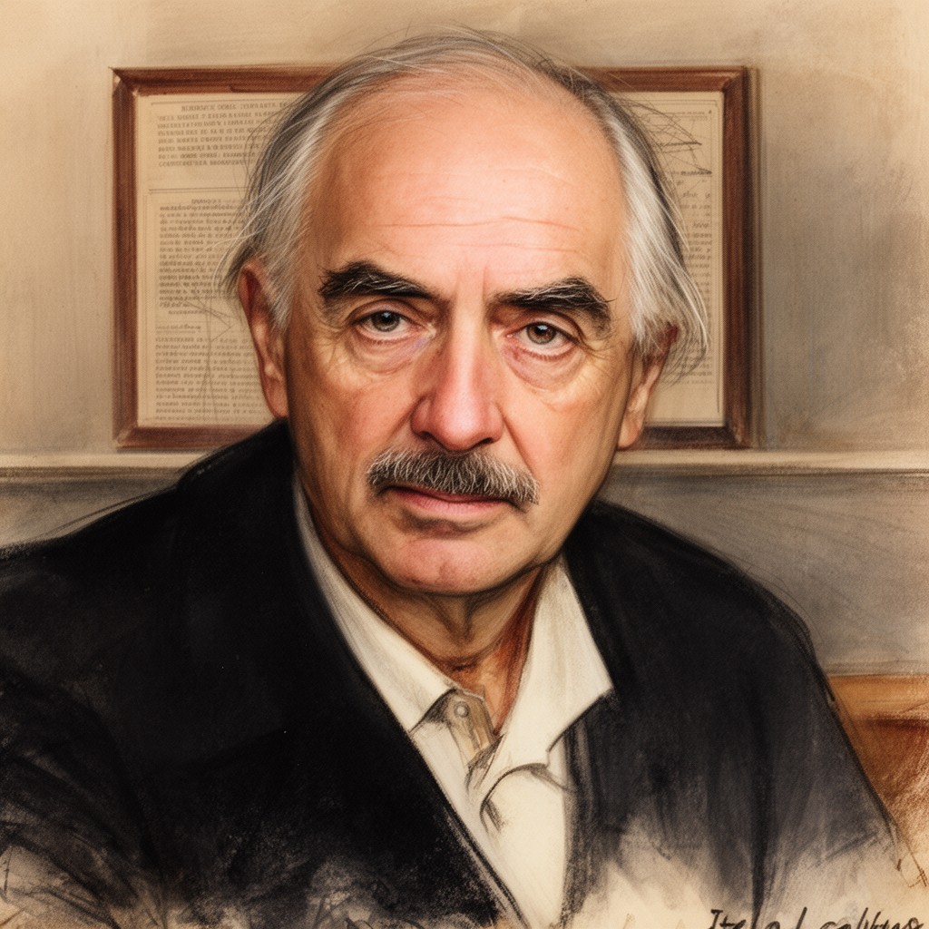 AI-generated illustration of Italo Calvino