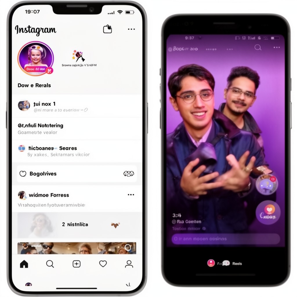 AI-generated illustration of Instagram Reels