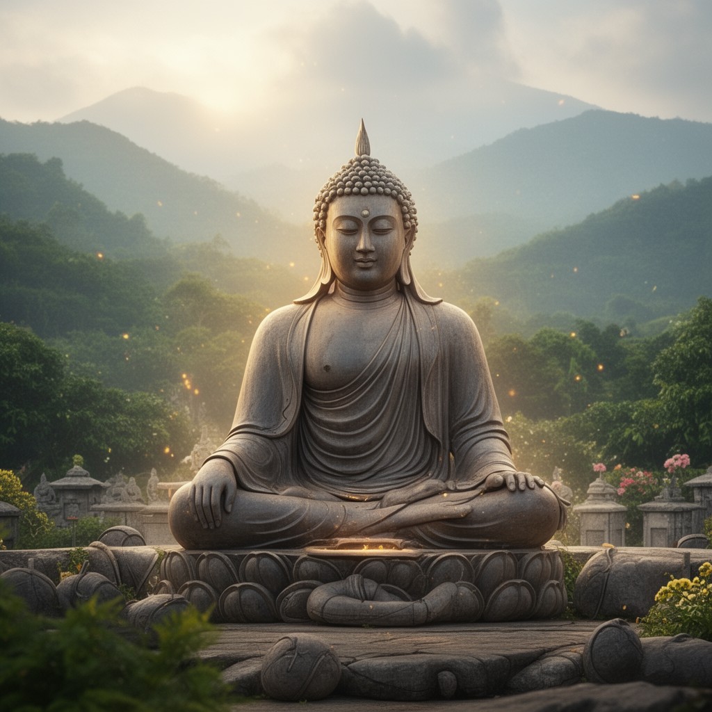 AI-generated illustration of Buddhism