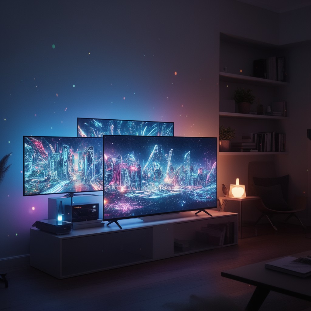 AI-generated illustration of OLED TVs