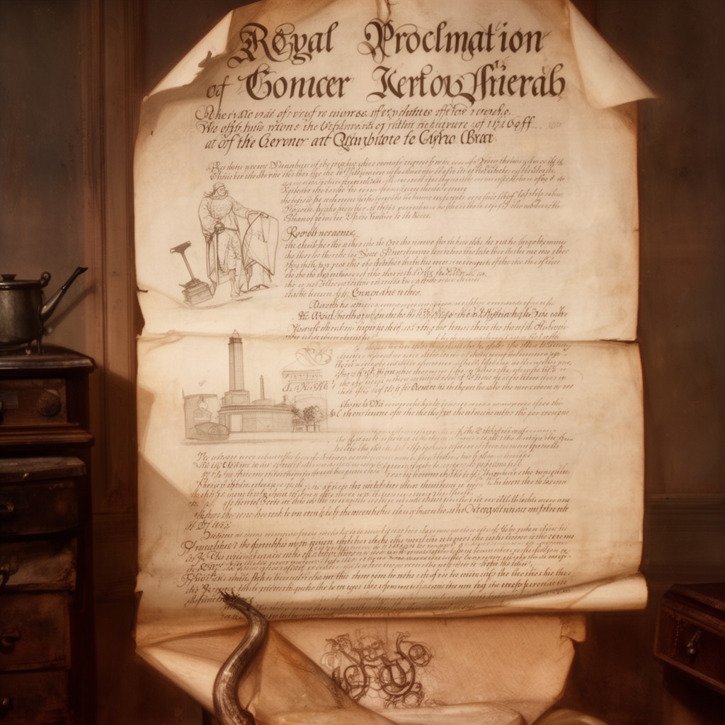 AI-generated illustration of Royal Proclamation of 1763