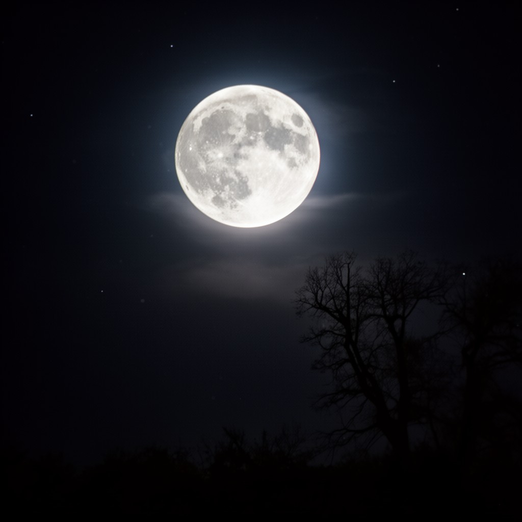 AI-generated illustration of Full Moon in March (chamber opera)