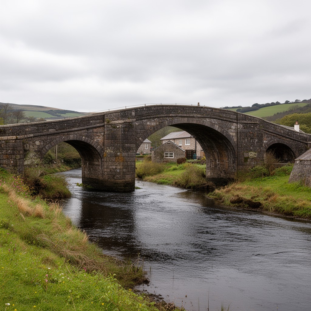 AI-generated illustration of Northwater Bridge, Angus, Scotland