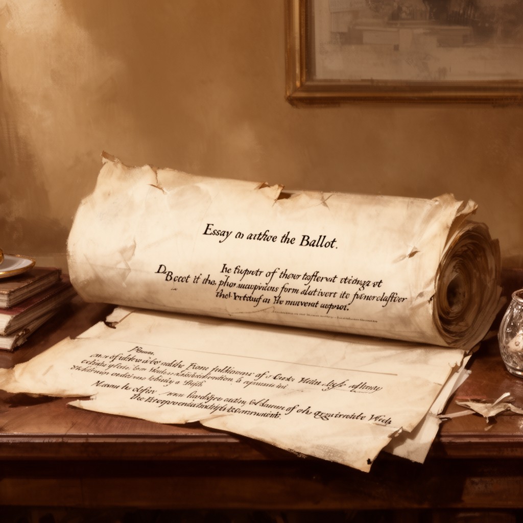 AI-generated illustration of Essay on the Ballot